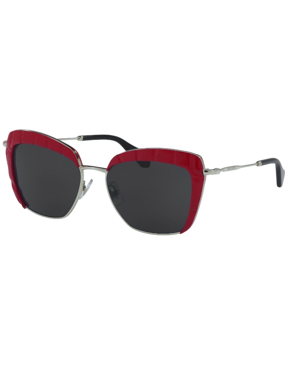 MIU MIU RED SQUARE SUNGLASSES